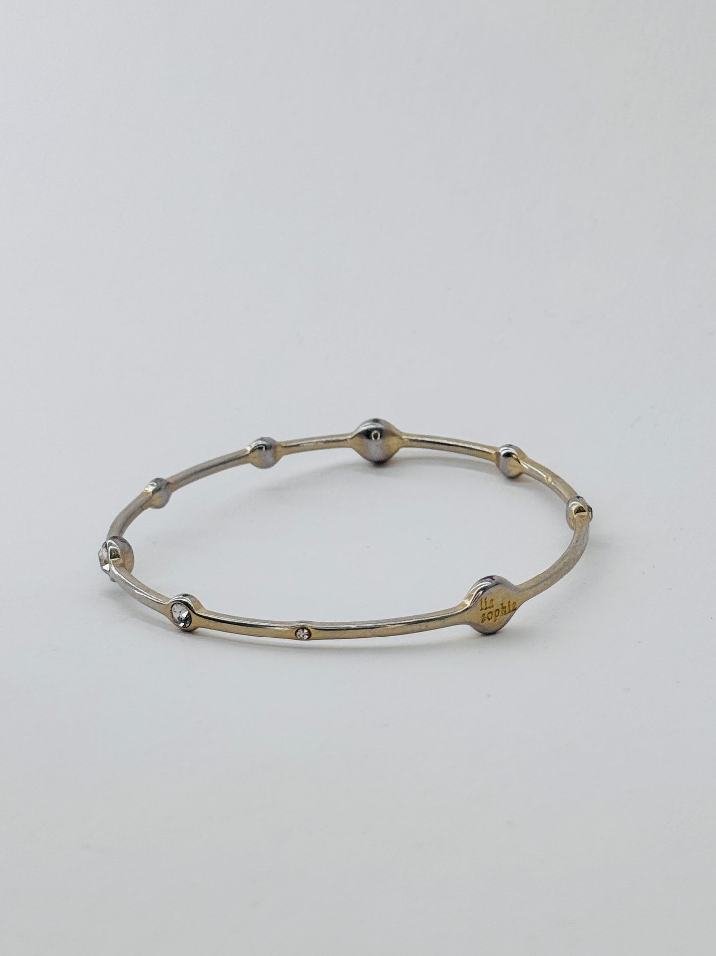 tarnished diamond bangle