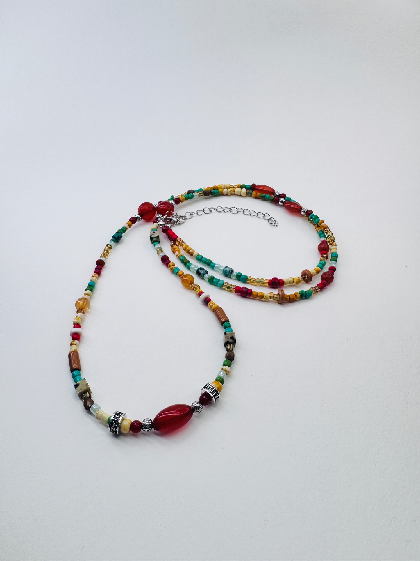Real Stone Beaded Necklace