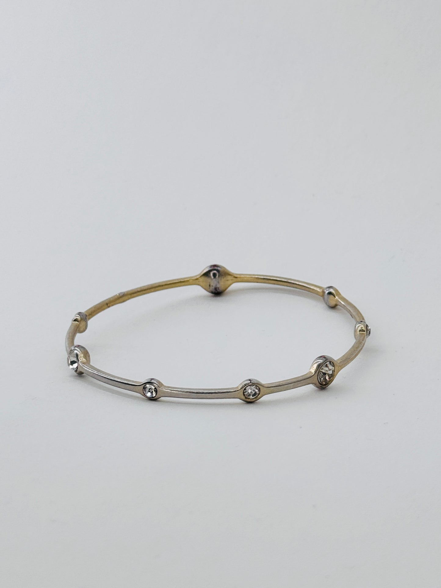 tarnished diamond bangle