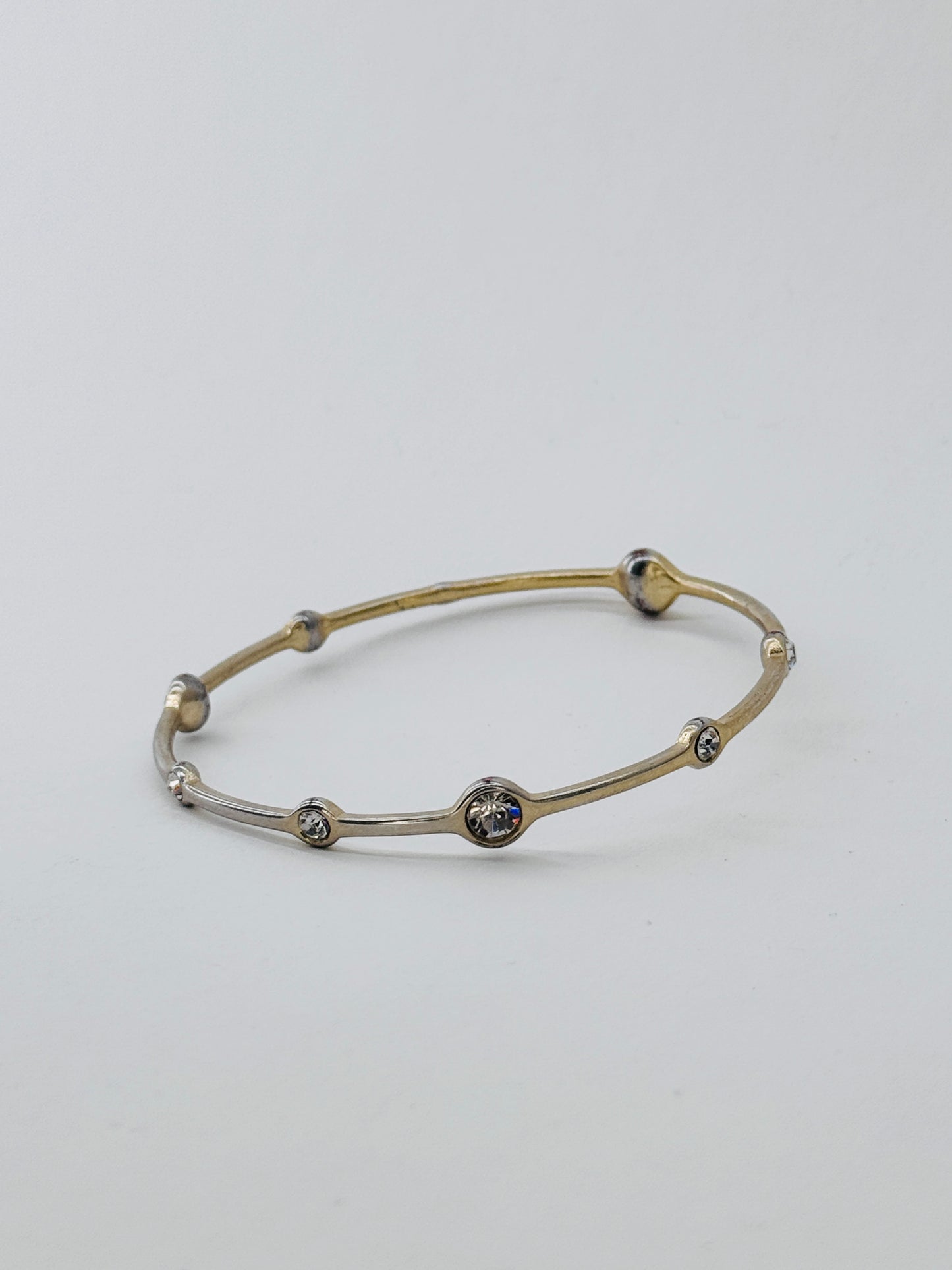 tarnished diamond bangle