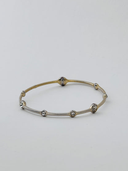 tarnished diamond bangle