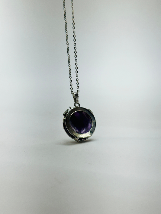 Amethyst Dragon Necklace